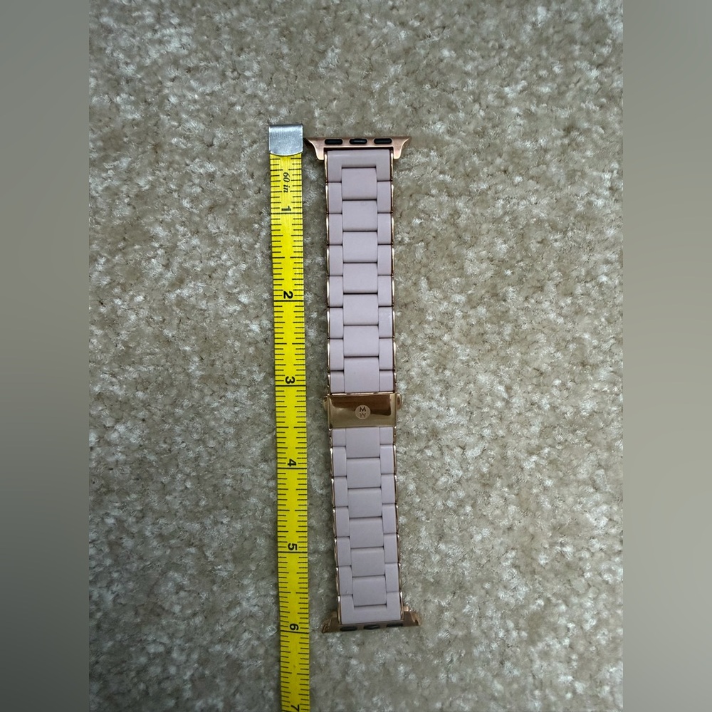 Michele Apple Watch Rose-goldtone Stainless Steel and Silicone Bracelet Strap - Picture 6 of 6